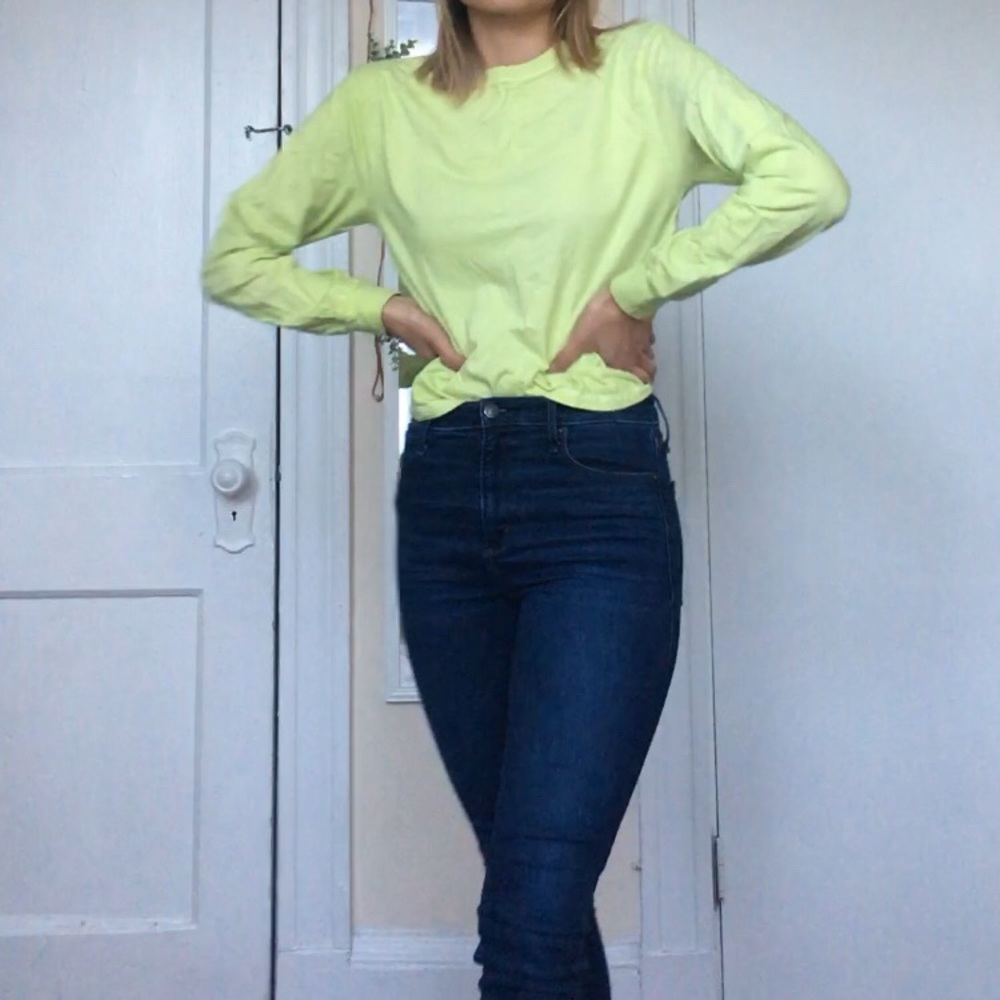 Wild Fable Neon Green Long Sleeve Tee